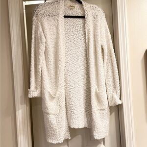 Listicle Cream Textured Cardigan
